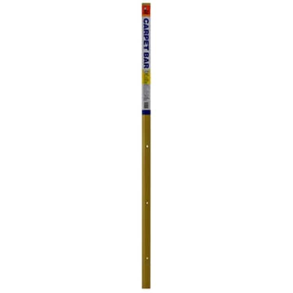 Thermwell Products Hardware, Thermwell H113FB-6 1 x 72 in. Satin Gold Carpet Bar 687731 - main
